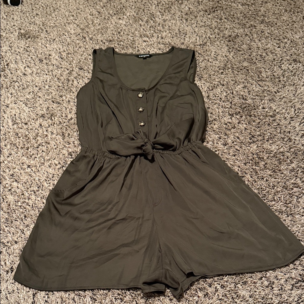 EXPRESS Olive Green Romper